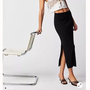 golden hour midi skirt free people NWT